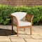 Alaterre Furniture Stamford Eucalyptus Wood Outdoor Chair with Cushions ANSF01EBO - alternate 9